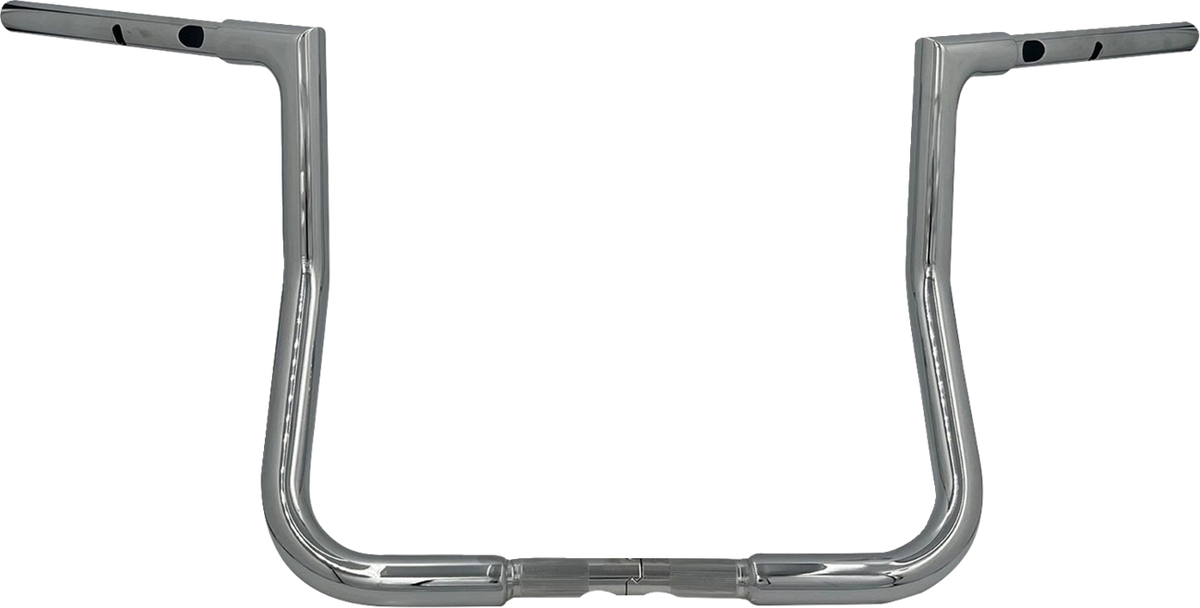FBI Fat Baggers 1-1/4" EZ Flat Top Handlebars for Harley-Davidson FLH/X '23-'26 - Chrome / 13" Reduced Reach