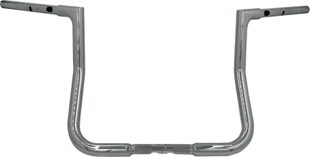 FBI Fat Baggers 1-1/4" EZ Flat Top Handlebars for Harley-Davidson FLH/X '23-'26 - Chrome / 13" Reduced Reach