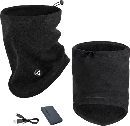 Gerbing Heated Clothing 5V Heated Fleece Neck Gaiter - Black