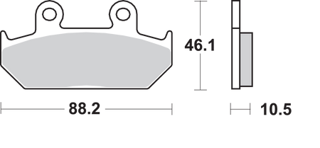 SBS Street Excel Sintered Brake Pads for Select 1977-2026 Honda Models