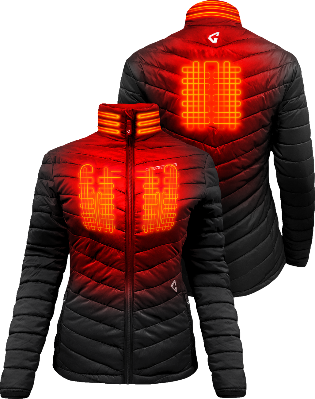 Gerbing Heated Clothing Womens 7V Khione Insulated Heated Puffer Jacket 2.0 - Black