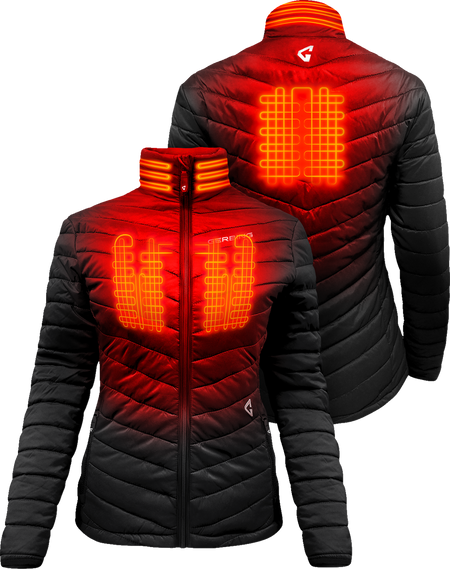 Gerbing Heated Clothing Womens 7V Khione Insulated Heated Puffer Jacket 2.0 - Black