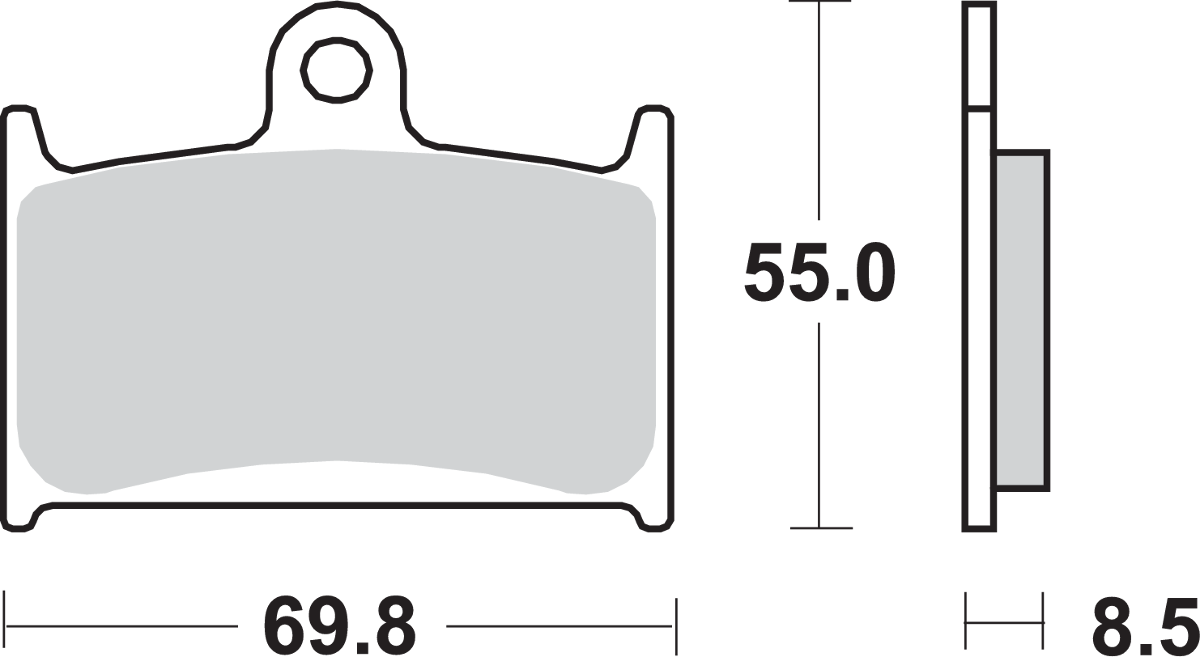 SBS Street Excel Sintered Brake Pads for Select 1993-2026 Triumph Models