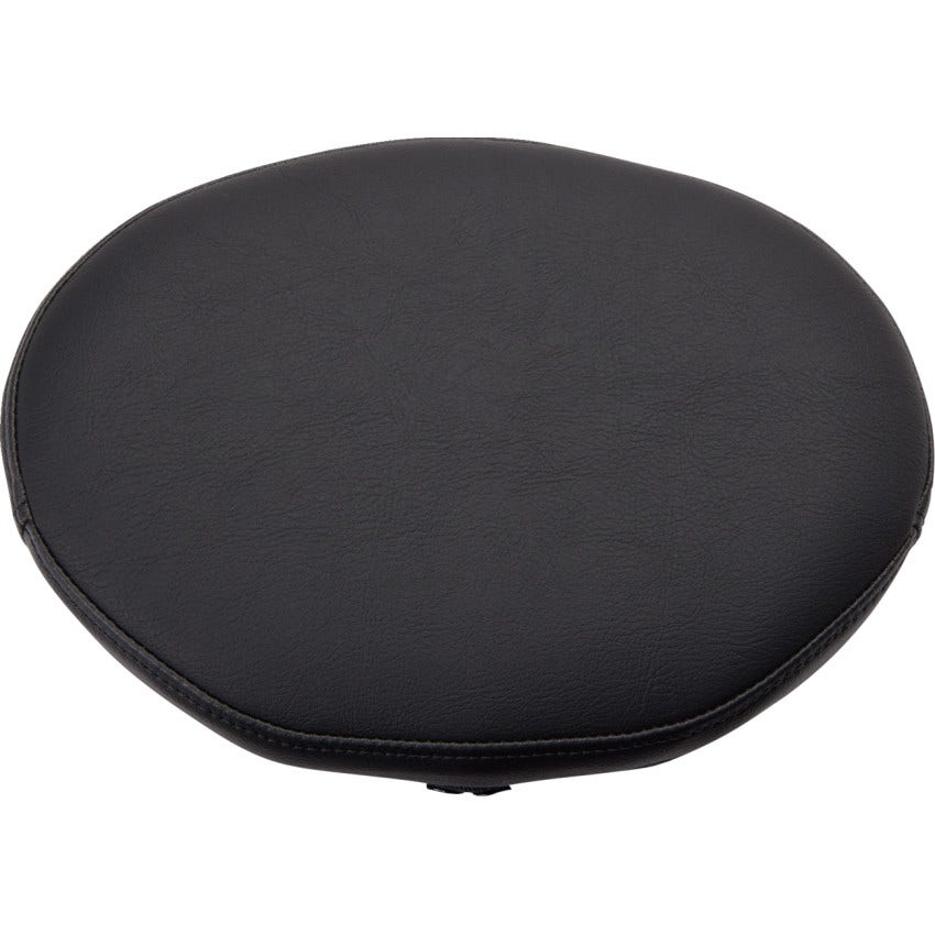Drag Black Smooth Vinyl Oval Backrest Pad for Harley 97-22 Touring Models