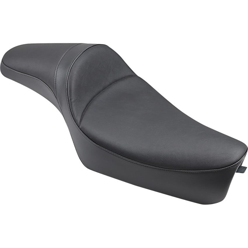 Drag Specialties Black Smooth EXT Predator Seat for Harley 04-22 XL Models