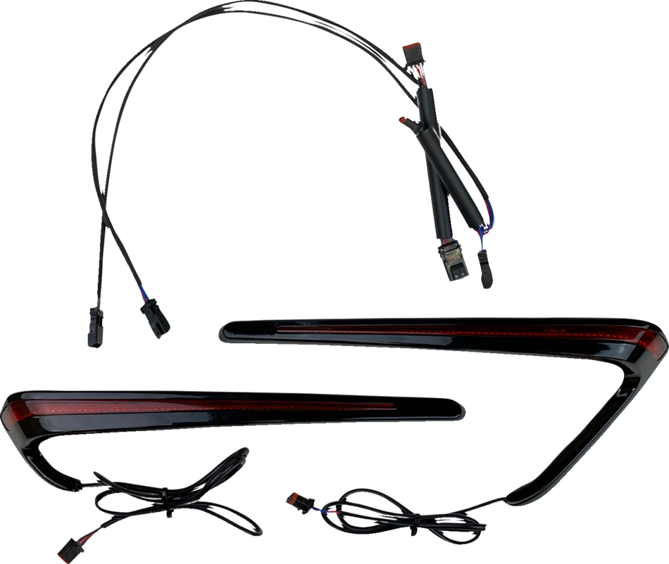Custom Dynamics Saddlebag LED Lights 4 Harley 18-24 Softail