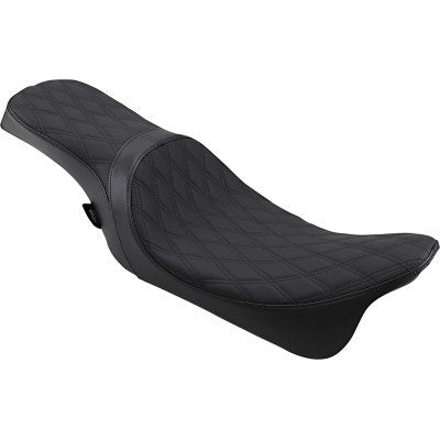 Drag Predator 2-Up Seat Solar Reflective Leather Diamond Black HD FLH/T 08-Up