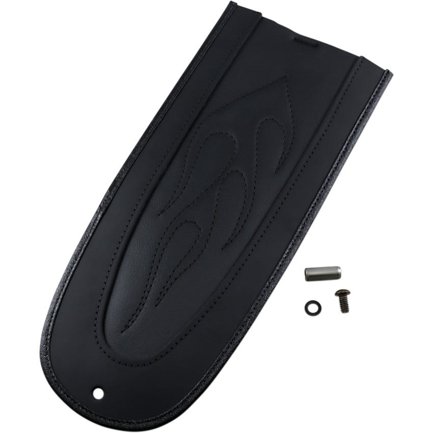 Drag Fender Skin W/Flame Stitch Auto-Grade Vinyl Center for Harley 00-10 Softail