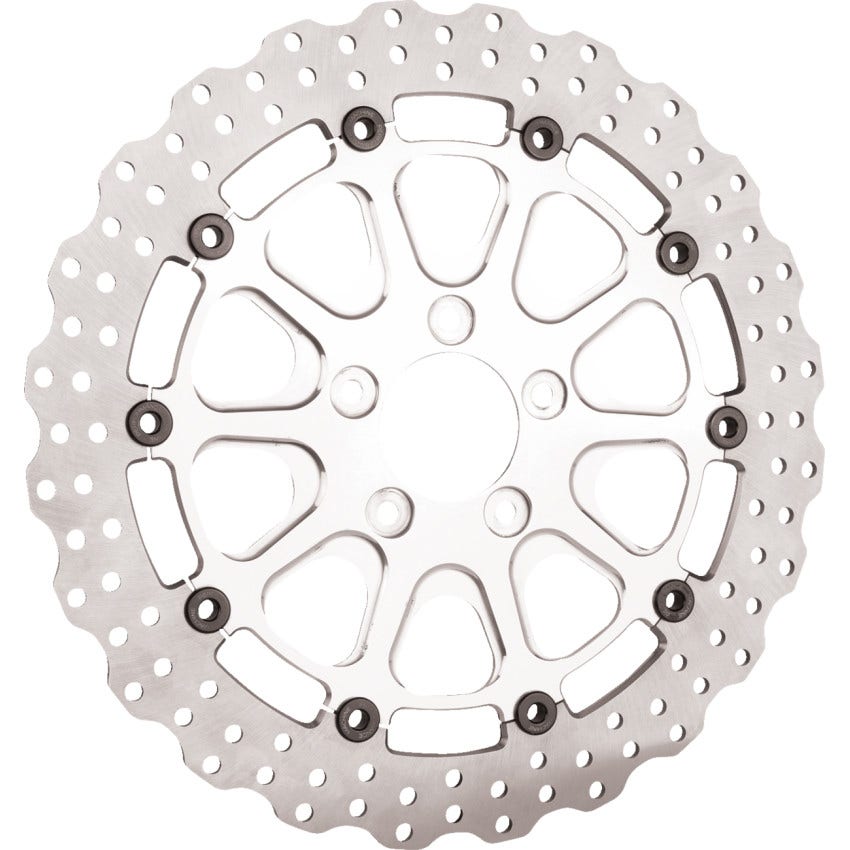 Slyfox 0133-1813S-M 13" Raw Front Brake Rotors for Harley 08-23 FLH & FLT