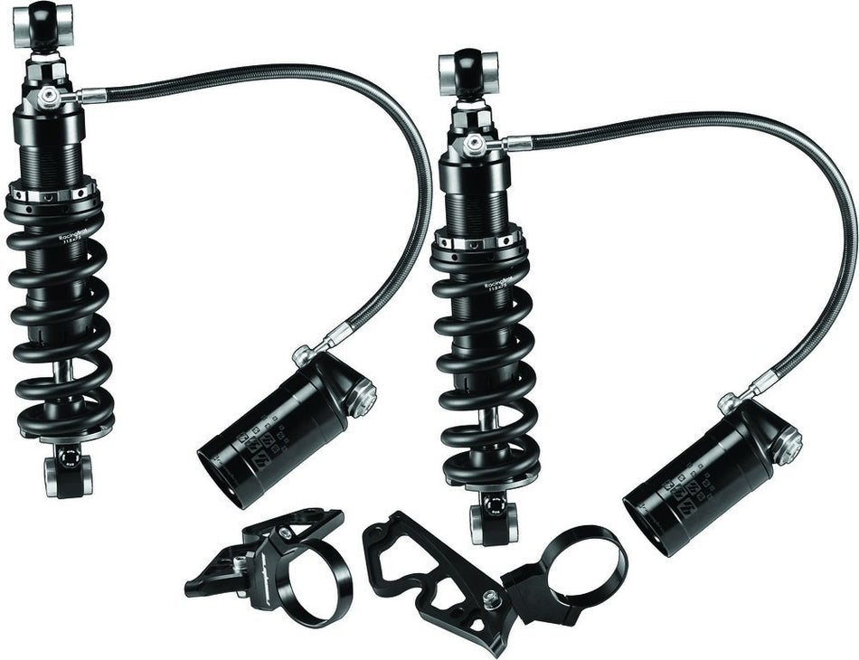 Racing Bros R0800182-1 13" Shocks STD Remote Reservoir HD Touring FLH/T 09-19