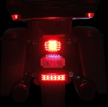 Custom Dynamics ProBeam Black Smoke LED Fender Taillight 09-19 FLHT 59672-09