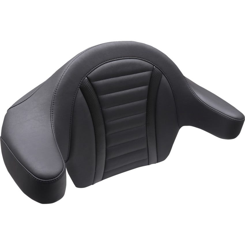 Mustang Deluxe Black Ext Passenger Tour-Pak Pad Harley 23-25 Touring