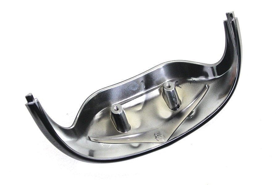 Black with Chrome Skull Front Fender Tip 50-0385 Harley Touring Softail 86-06