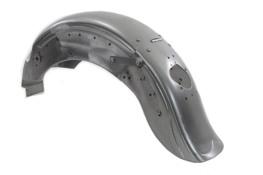FLH80用　ヒンジ　リアフェンダー Raw Steel Replacement Hinged Rear Fender 58-76 Harley FLH FL