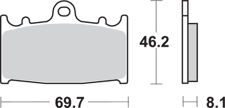 SBS Street Excel Sintered Brake Pads for Select 1983-2027 Suzuki Models