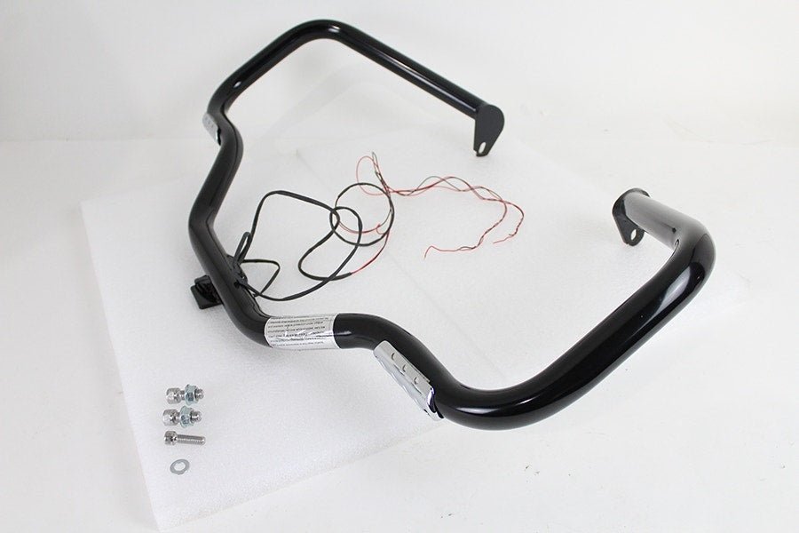 V-Twin 51-0014 Black Front LED Turn Signal Highway Bar Harley FL Touring 97-08