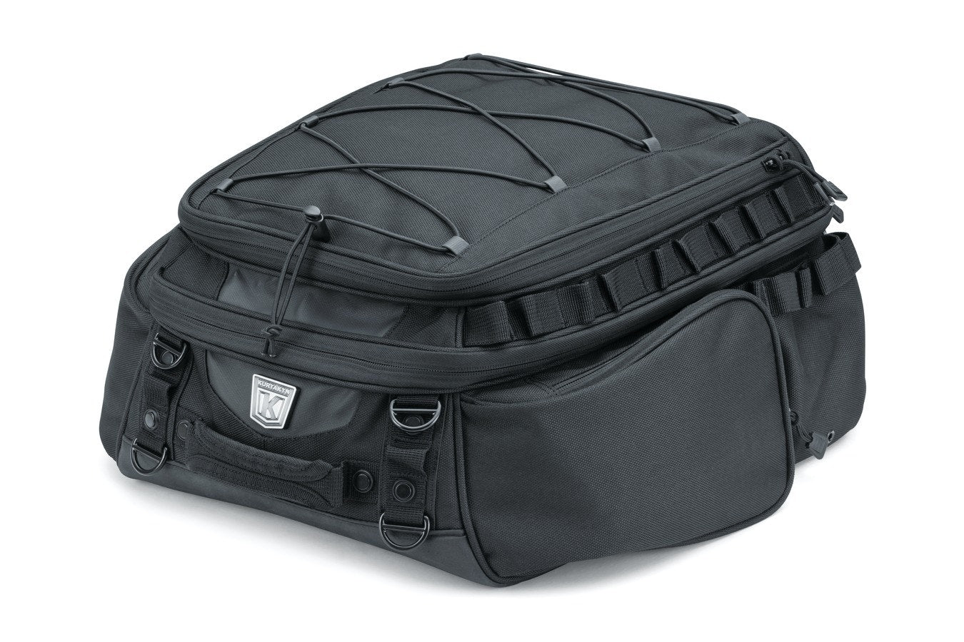 Kuryakyn 5214 Black Momentum Roamer Tail Bag Travel Luggage Harley Metric Cruiser