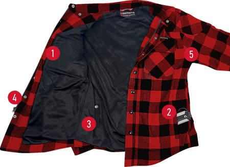 Gerbing Heated Clothing 7V Battery Powered Heated Flannel Shirt