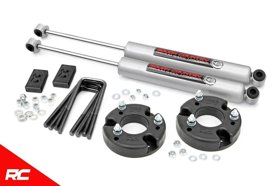 Rough Country 52230 2" Leveling Lift Kit 09-19 Ford F150 w/ N3 Shocks Suspension
