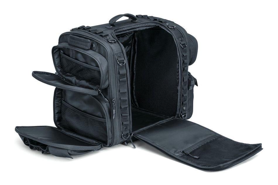 Kuryakyn 5284 Momentum Road Warrior Back Seat Bag Luggage Harley & Metric