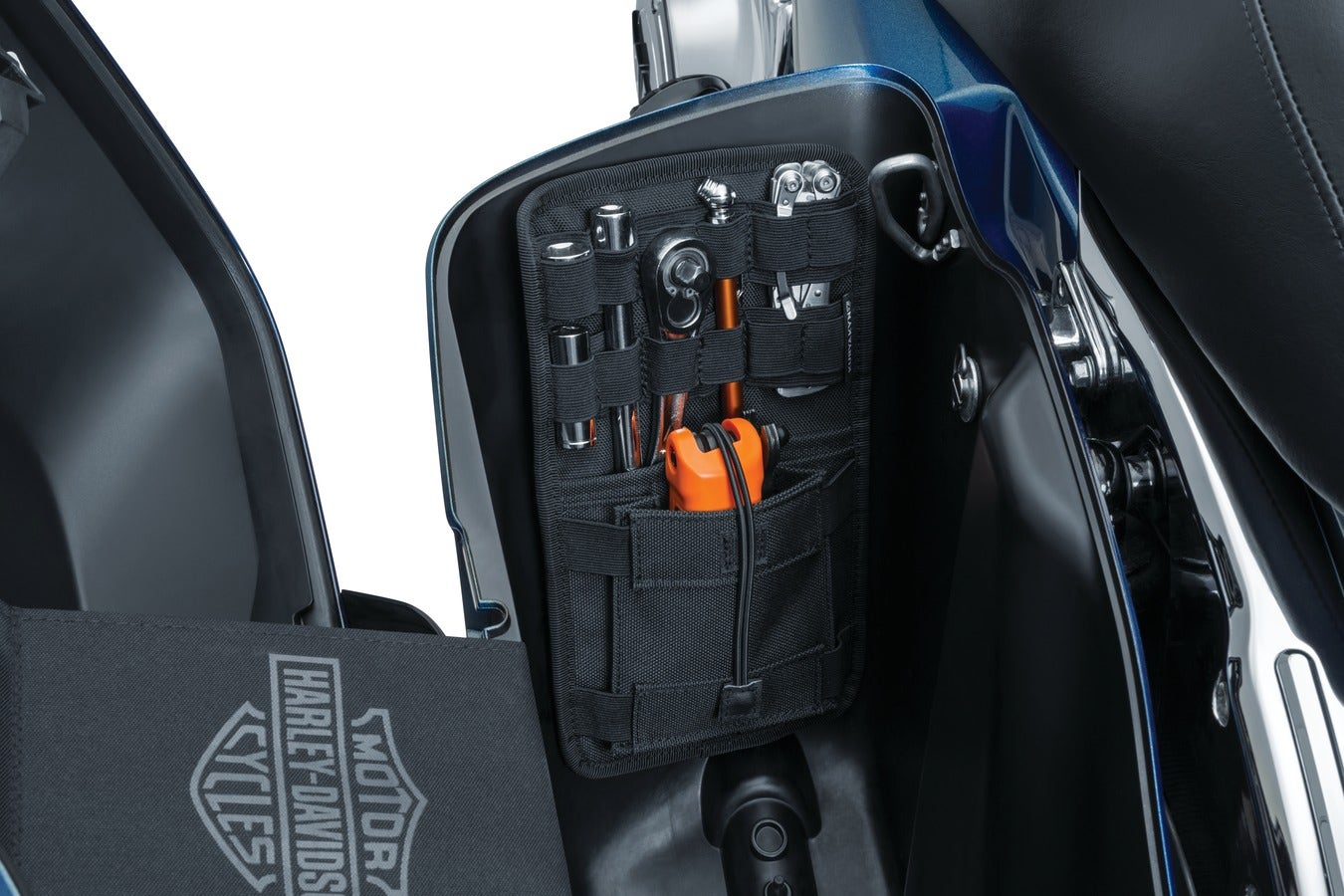 Kuryakyn Black Internal Saddlebag Organizer for Harley Touring OEM Hard Saddlebags