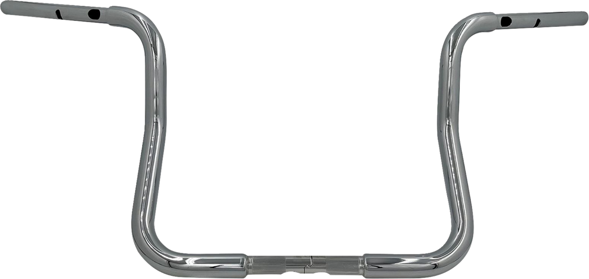 FBI Fat Baggers 1-1/4" EZ Round Top Handlebars for Harley-Davidson FLH/X '23-'26 - Chrome / 13" Reduced Reach