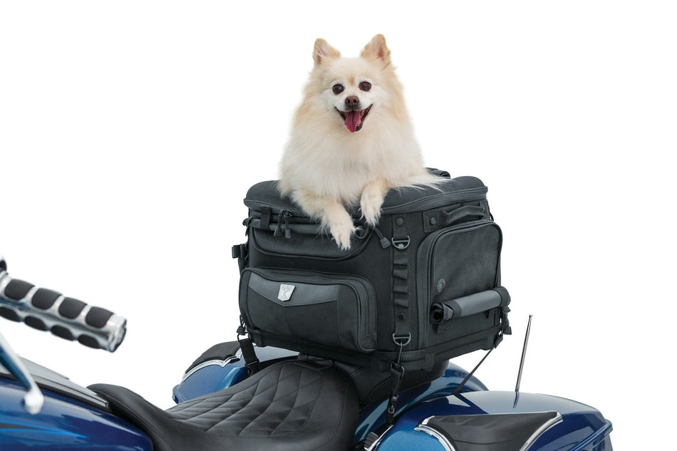 Kuryakyn 5288 Grand Pet Palace Luggage Rack Seat Bag Harley & Metric