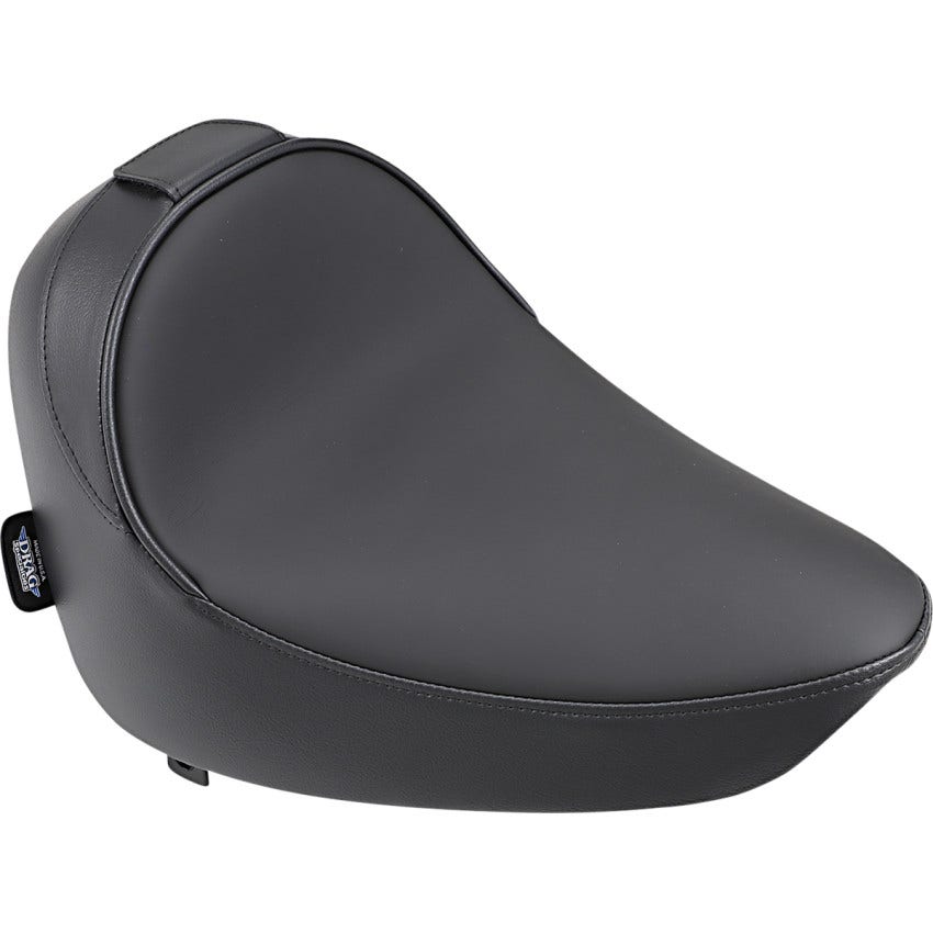 Drag Specialties Black Smooth Solo Seat W/Backrest Option Harley 84-99 Softail