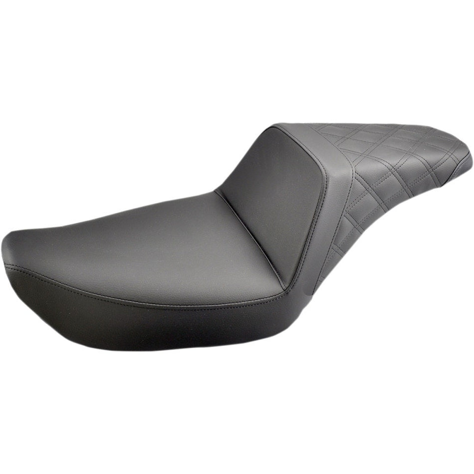 Buy Saddlemen 896-04-173 Black Step Up Rear LS Seat 96-03 Harley Dyna FXDWG 0803-0566 08030566 leather gel technology comfort stunts wheelies stunt sons of anarchy dyna from Eastern Performance Cycles. Great prices and free shipping!