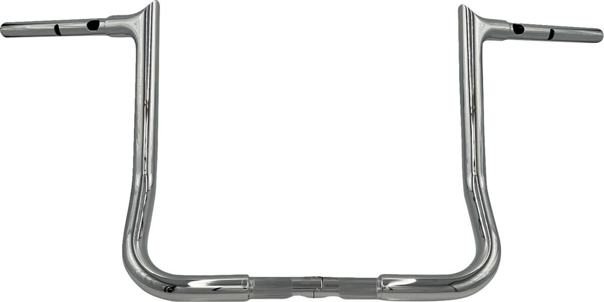 FBI Fat Baggers 1-1/4" EZ Pointed Top Handlebars for FLH/X '23-'26 - Chrome / 14"