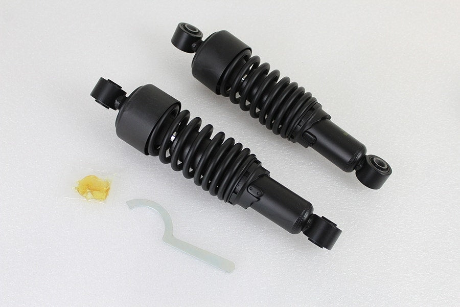 V-Twin 54-0063 Black Dura AEE 11" Adjustable Rear Shocks 85-Up Harley Touring