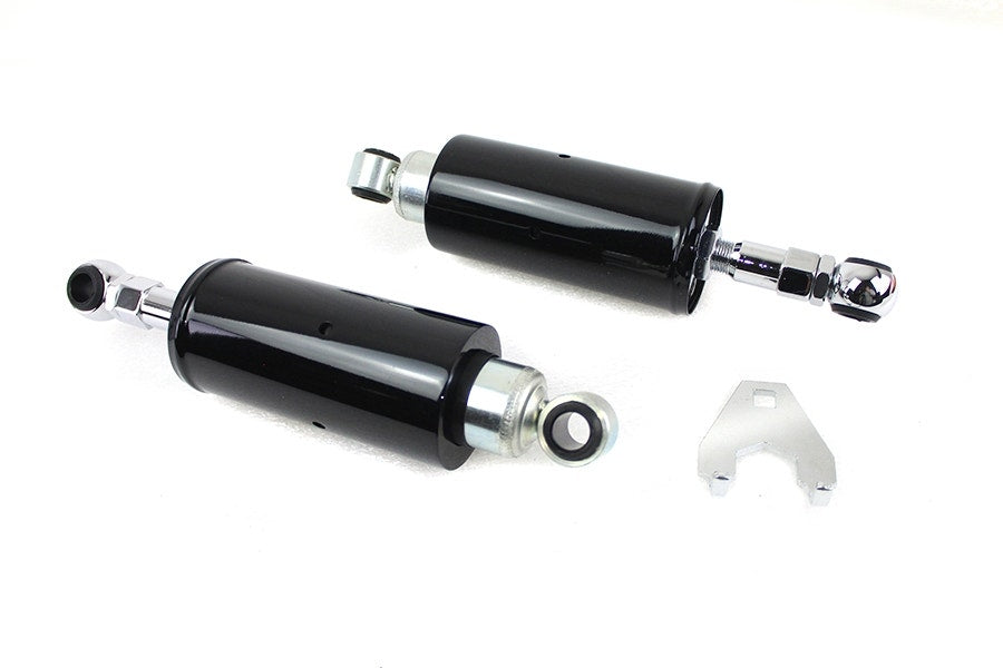 V-Twin Black Adjustable Rear Shocks Set 54-0188 Harley Softail 89