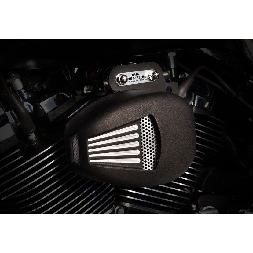 Jims USA 5468 Black ForceFlow Cylinder Head Cooler Kits Harley 17-Up M8