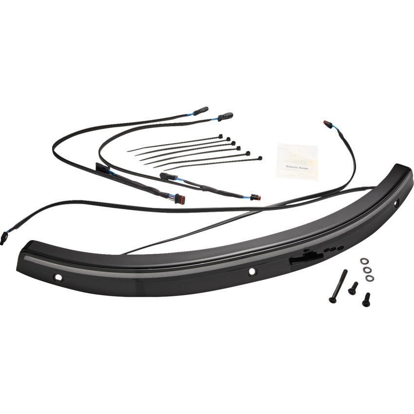 Ciro Solaire LED Windshield Trim for Harley 14-24 Touring Models