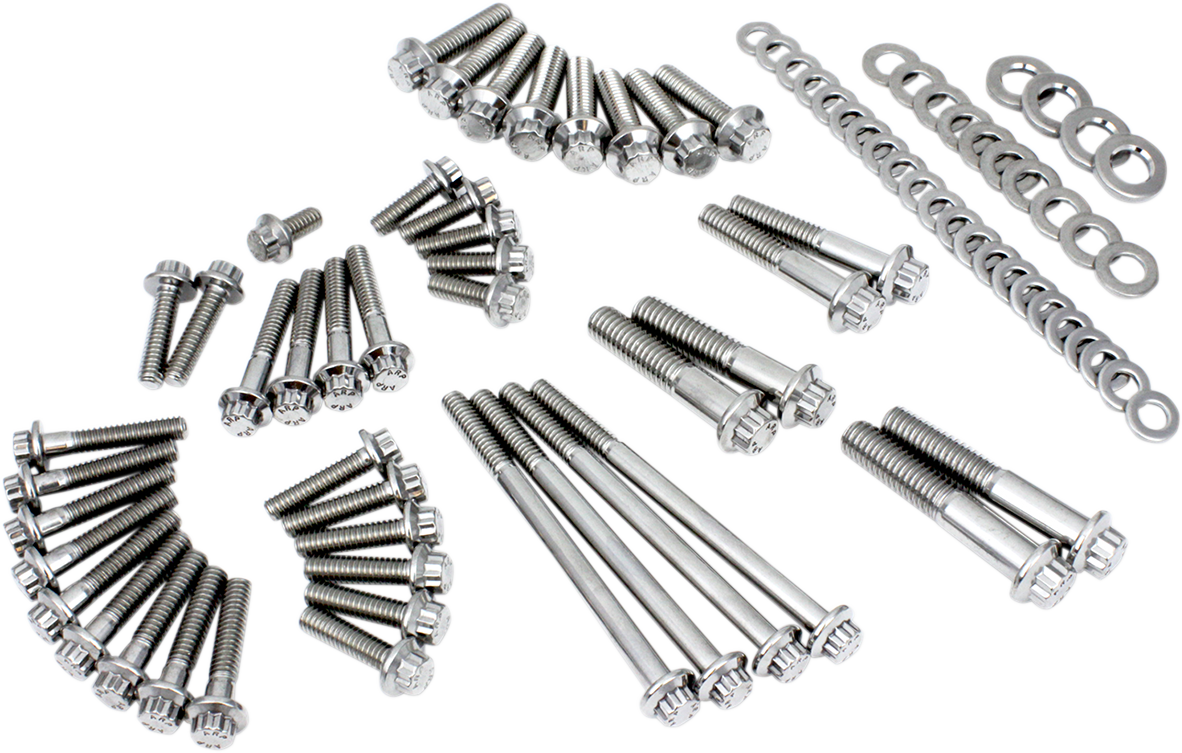 Feuling 12-Point External Primary/Transmission Engine Fastener Kit for 1999-2024 Harley-Davidson Softail / Dyna