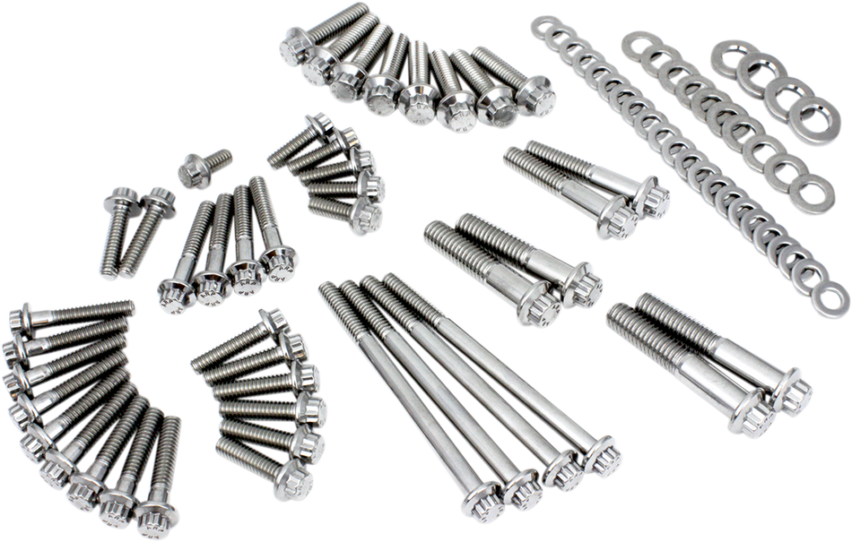 Feuling 12-Point External Primary/Transmission Engine Fastener Kit for 1999-2024 Harley-Davidson Softail / Dyna