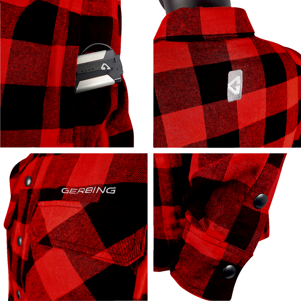 Gerbing Heated Clothing 7V Battery Powered Heated Flannel Shirt