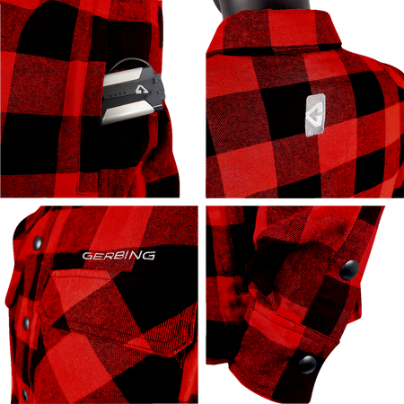 Gerbing Heated Clothing 7V Battery Powered Heated Flannel Shirt