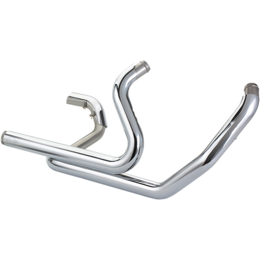 S&S Chrome Power Tune Dual Header Headers Exhaust Harley Milwaukee 8 M8 17-Up