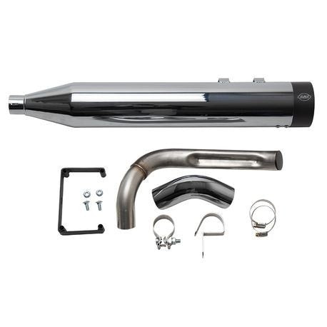 S&S 550-0828 Shadow Ghost Pipe For Sidewinder 2-1 Chrome 95-08 Harley FL Touring