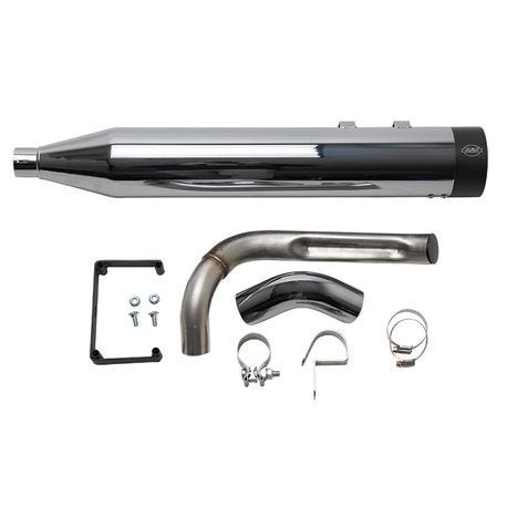 S&S 550-0829 Shadow Ghost Pipe for Sidewinder 2-1 Chrome 09-19 Harley FL Touring