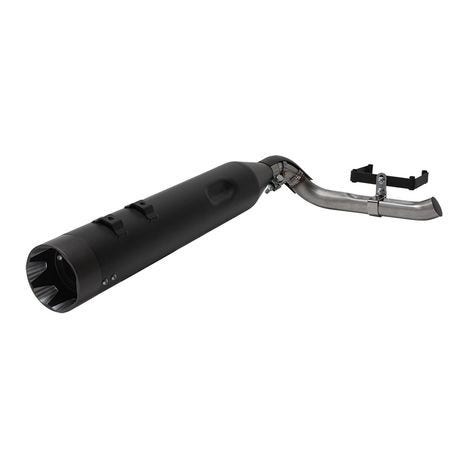 S&S 550-0830 Shadow Ghost Pipe For Sidewinder 2-1 Black 95-08 Harley FL Touring