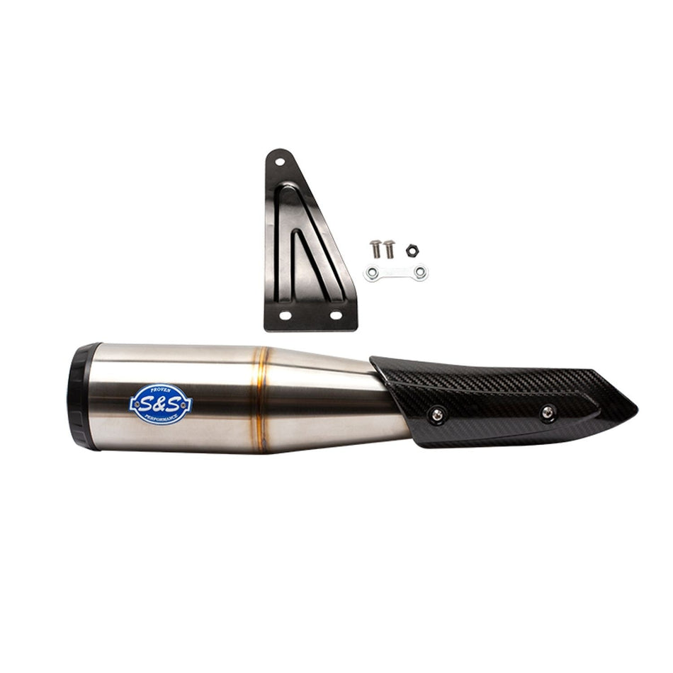 S&S Cycles 550-0854 Stainless Grand National Slip On Indian FTR1200 2019
