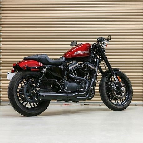 S&S 550-0952A SuperStreet 2-1 Full Exhaust System Black Harley Sportster XL 14-20