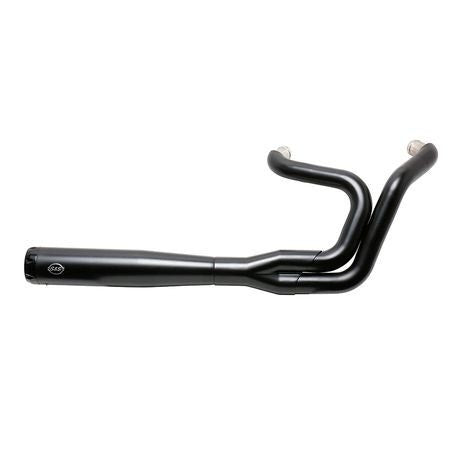 S&S 550-0951 SuperStreet 2-1 Full Exhaust System Black Harley Sportster XL 07-13