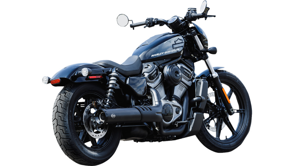 S&S Grand National Slip On Muffler Pipe Black Each 4.5" Harley 2022 XL Nightster