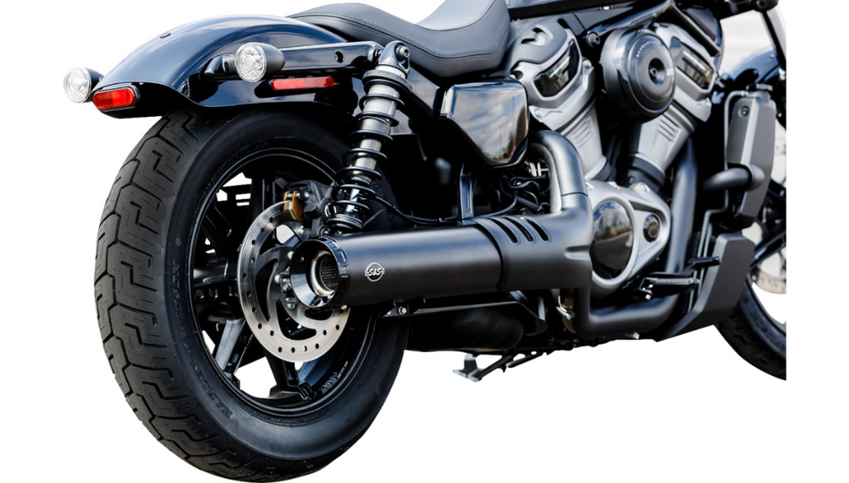 S&S Grand National Slip On Muffler Pipe Black Each 4.5" Harley 2022 XL Nightster