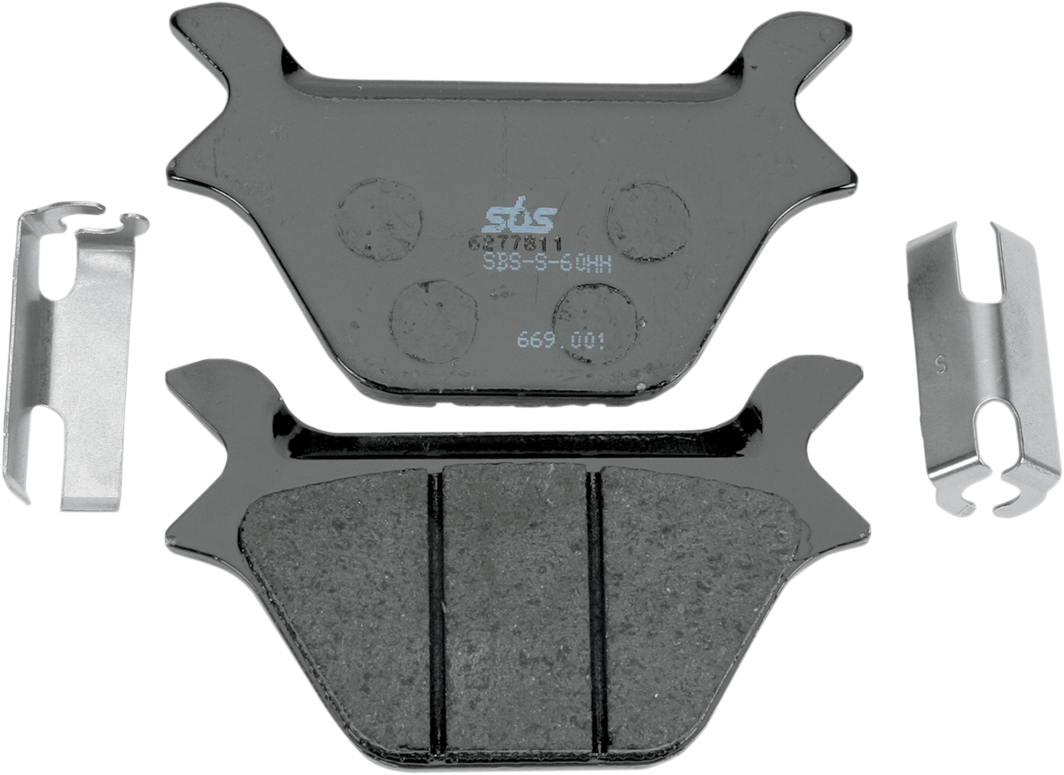 SBS Street Carbon Tech Organic Brake Pads for 1972-2025 Harley-Davidson Touring / Softail / Dyna / FXR / Sportster / V-Rod / FX Super Glide