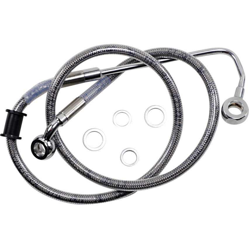 Drag Specialties Stainless 34" Brake Line Kit Harley Softail Deluxe FLSTN 15-17