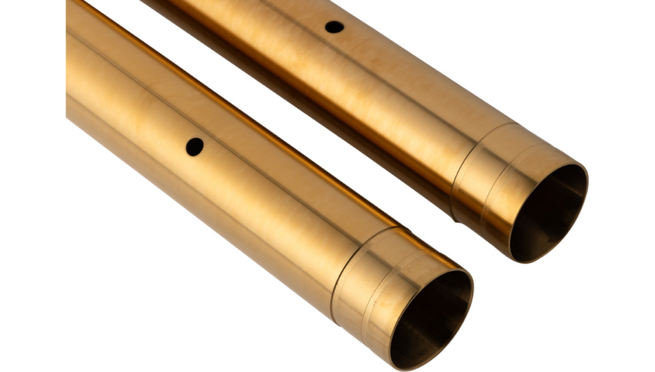Custom Cycle Engineering Gold 20 7/8" 47MM Fork Tube 4 Harley 21-24 RA1250